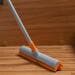 Bürstenmann Gummibesen, 75-130cm, orange/grau