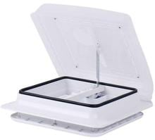 Carbest Power Vent Dachhaube, 28x28cm, Milchglasoptik, ohne Ventilator