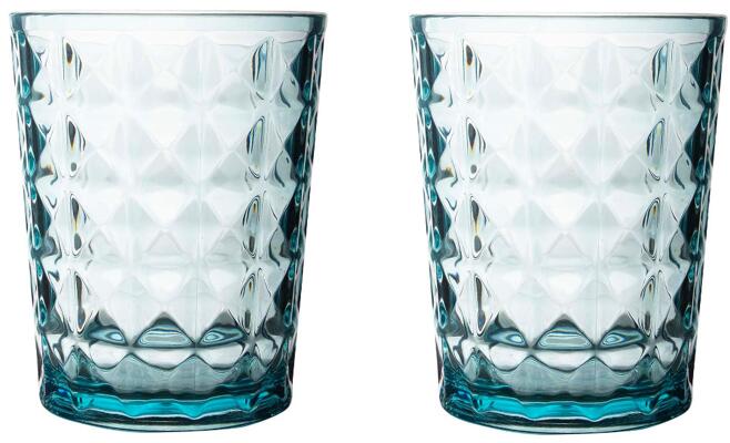 Gimex Stone Line Wasserglas, 480ml, opal, 2 Stück